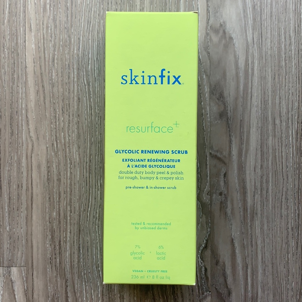 NEW Skinfix Resurface Glycolic Renewing Body Scrub
